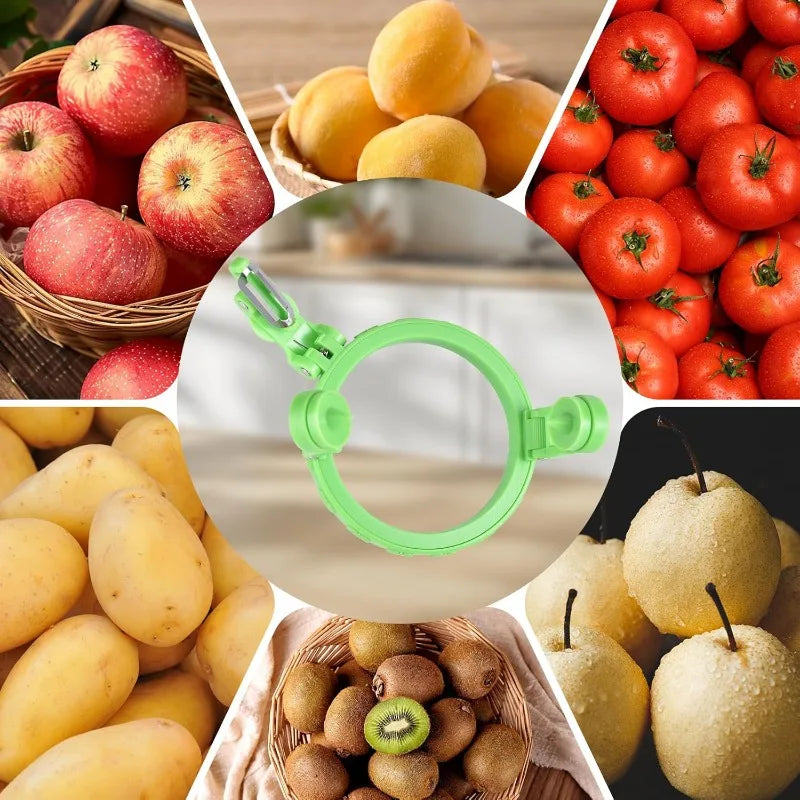 Green Fruit Peeler Vegetable Handheld Rotating Peeler Stainless Steel Spiralizer Peeler for Apple Pear Peeling Kitchen Gadgets