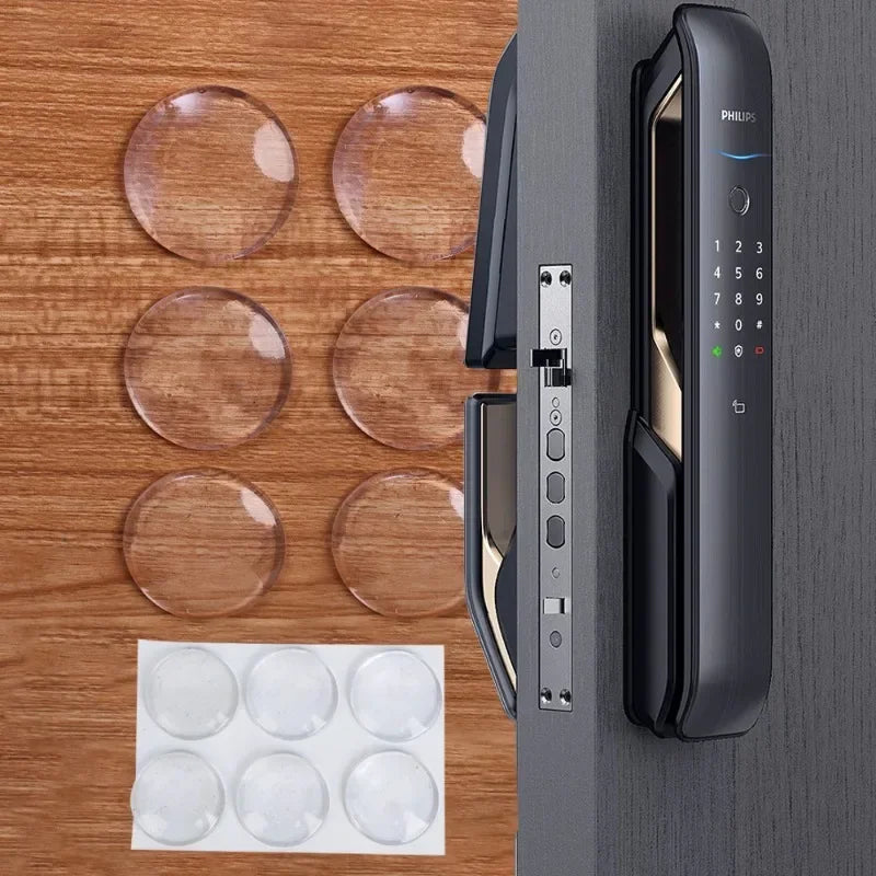 Silicone Clear Door Stops - Non-slip Self-Adhesive Wall Protectors (6/30pcs)