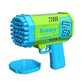 One Pack Of Children's 40 Holes Launcher Handheld Portable Electric Automatic Bubble Gun LED Light For Boys And Girls