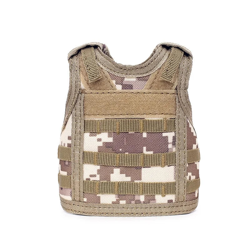 Beer Vest Mini  Premium Beer Bottle Pouch Molle Vest Beverage Cooler Wine Bottle Cover Holder Hunting Vests