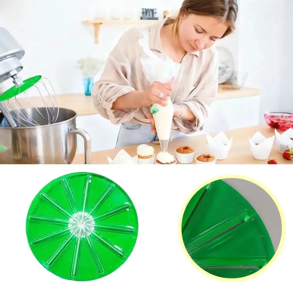 Blender Cream Scraper Accessory, Stand Mixer Heads Scraper, Attachments Wipers For 6-Wire Whisks Anti-Splatter Baffle