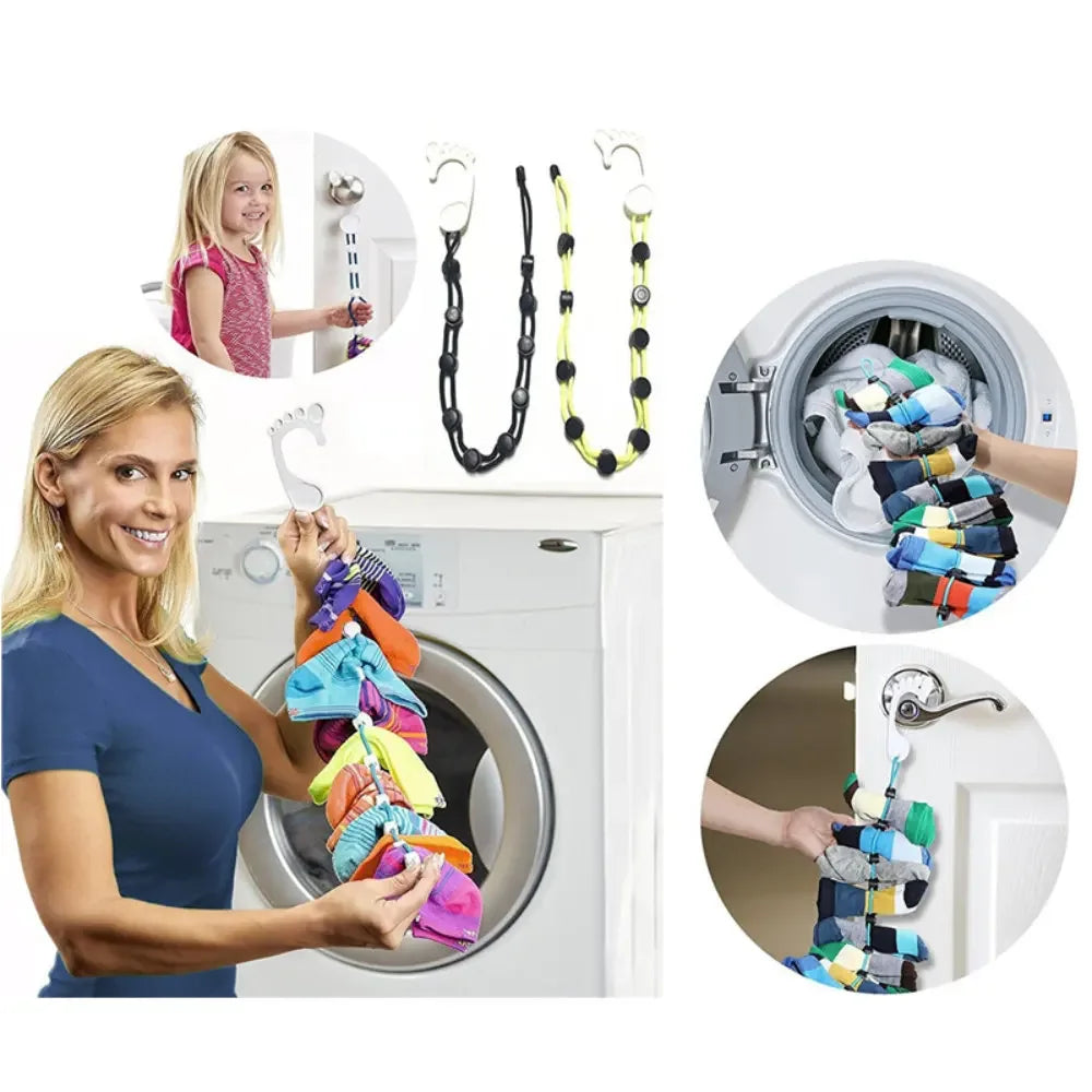 Adjustable Non-Slip Laundry Clothesline Organizer 1-9m