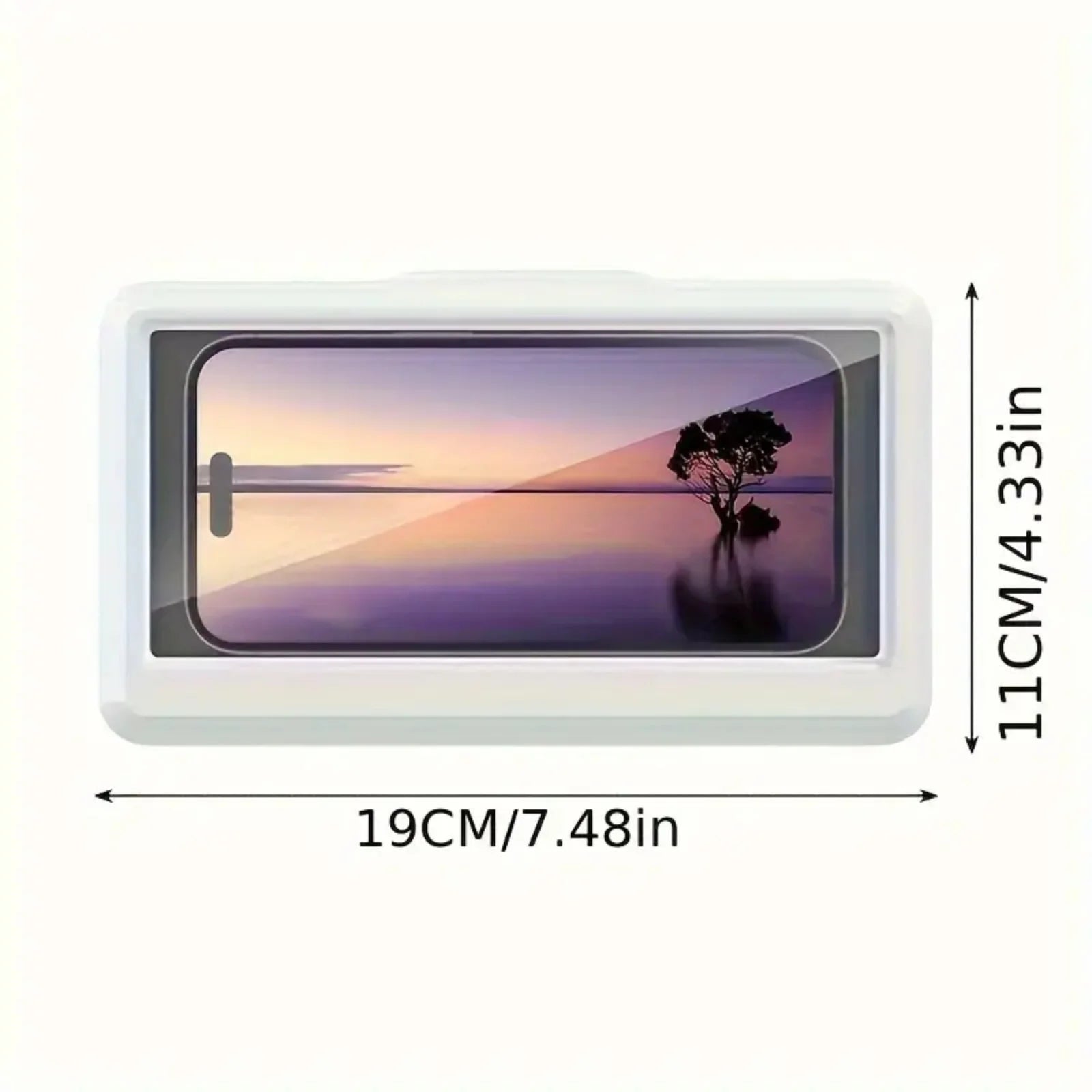 Universal Waterproof Anti-Fog Wall Phone Holder for Showers