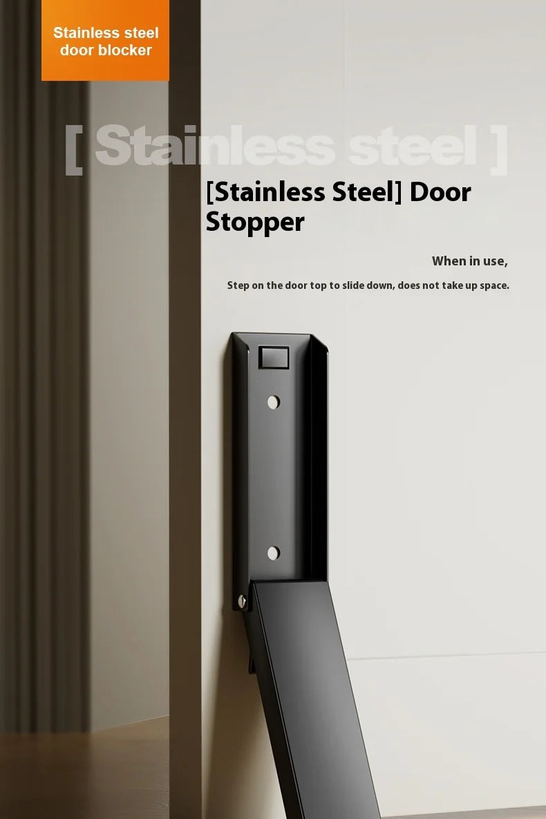 Upgraded Folding Door Stopper; Anti-Collision Door Stop; Door Plug; Door Bumper; Fixed Door Blocker; Door Top Block