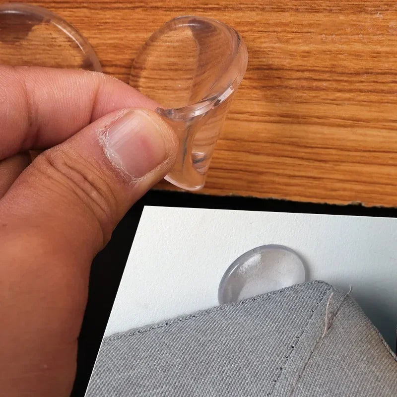 Silicone Clear Door Stops - Non-slip Self-Adhesive Wall Protectors (6/30pcs)