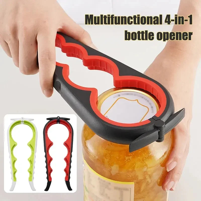Multi-Functional 4-in-1 Bottle & Jar Opener