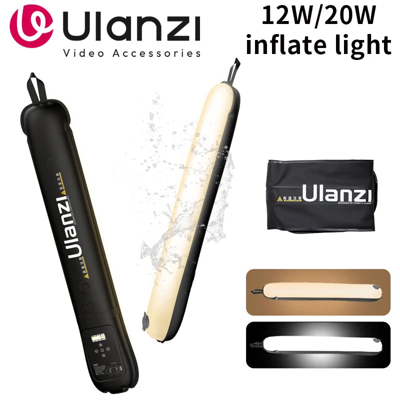 12W Waterproof Magnetic Bi-Color Tube Light for Photography