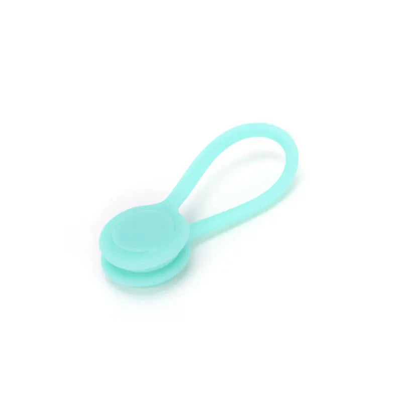 Reusable Magnetic USB Cable Ties Cord Organizer Silicone Magnetic Cord Ties for Bundling Stuff Book Marker Fridge Magnets