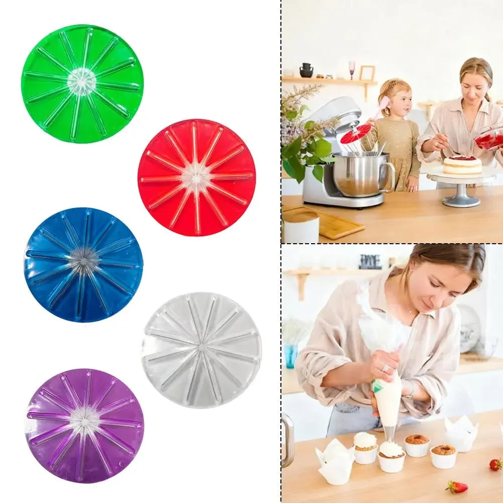 Blender Cream Scraper Accessory, Stand Mixer Heads Scraper, Attachments Wipers For 6-Wire Whisks Anti-Splatter Baffle