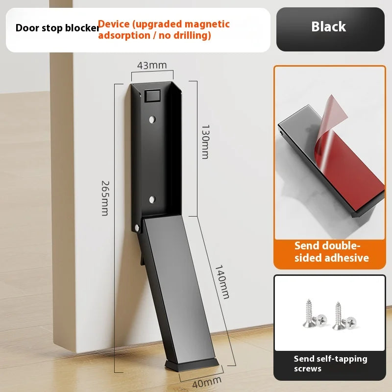 Upgraded Folding Door Stopper; Anti-Collision Door Stop; Door Plug; Door Bumper; Fixed Door Blocker; Door Top Block