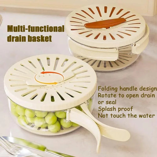 3 in 1 Foldable Colander for Fruit and Vegetable Cleaning