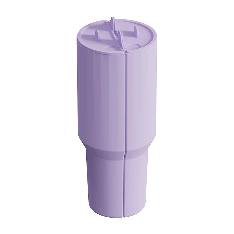 Silicone 2in1 Cup Drink Divider Compatible with Stanley Tumbler 40 oz Cup Separator with Lid for Dualsided Drink Double Drinks