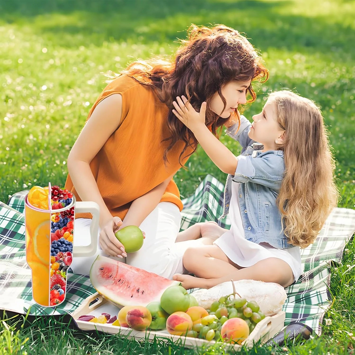 Silicone 2in1 Cup Drink Divider Compatible with Stanley Tumbler 40 oz Cup Separator with Lid for Dualsided Drink Double Drinks