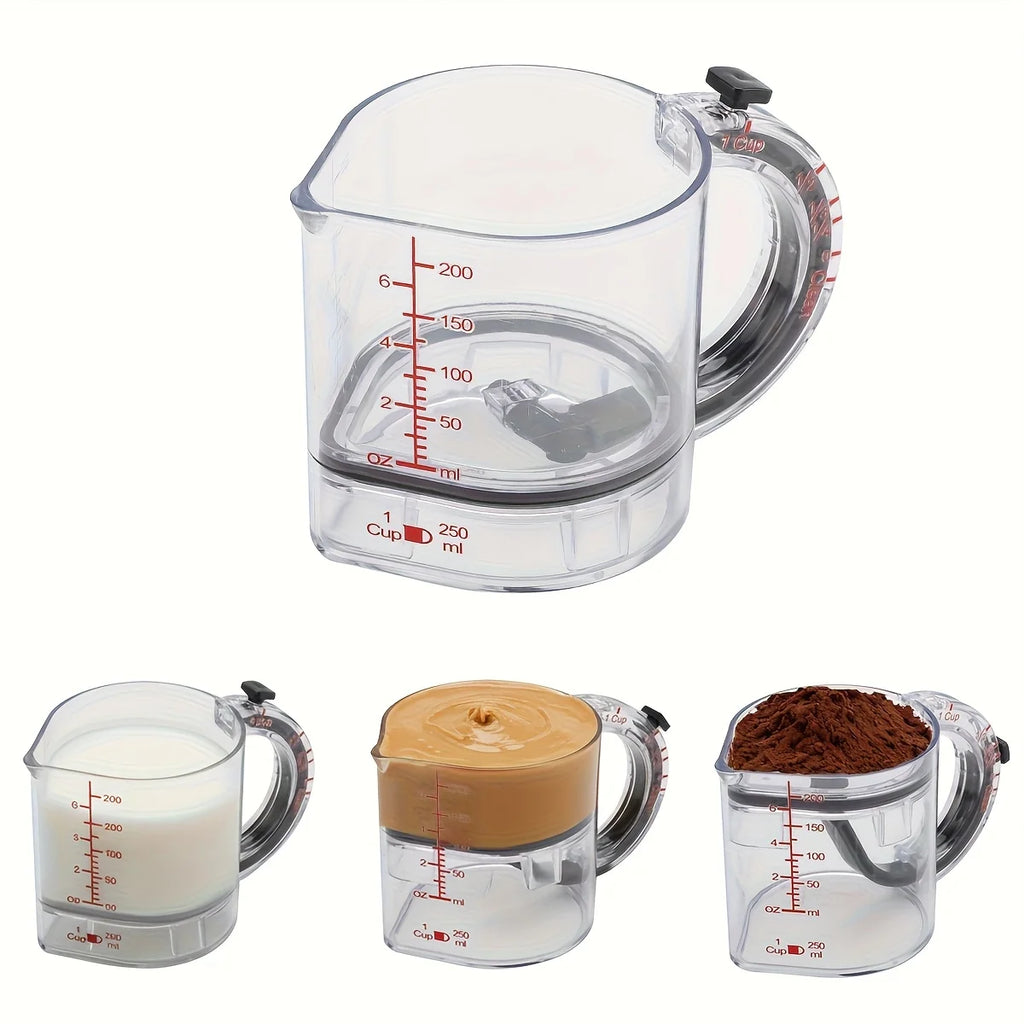4-IN-1 Adjustable Multi-Functional Measuring Cup with Scraper Seal
